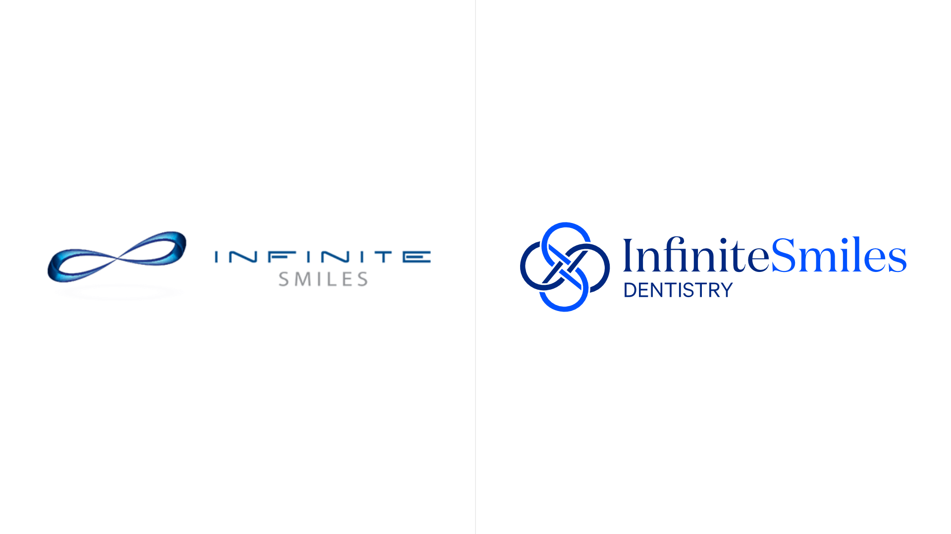 Infinite Smiles Logo Before and After